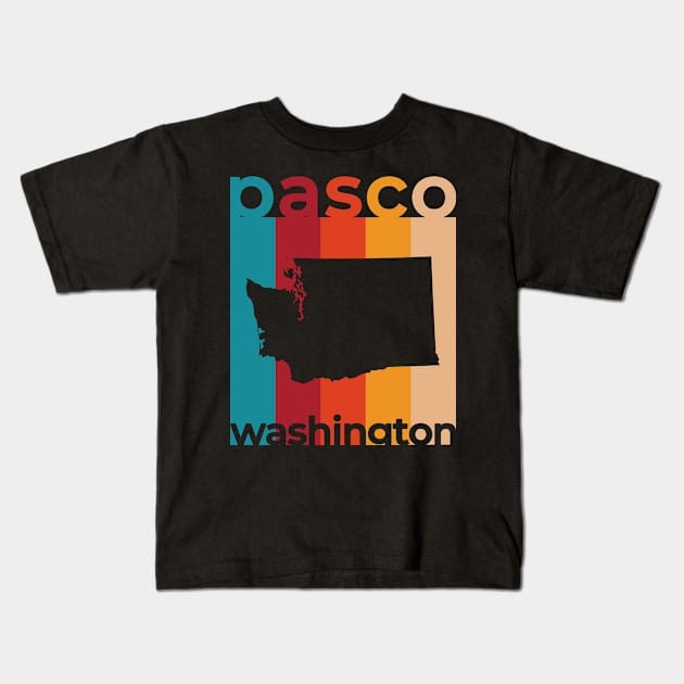 Pasco Washington Retro Kids T-Shirt by easytees